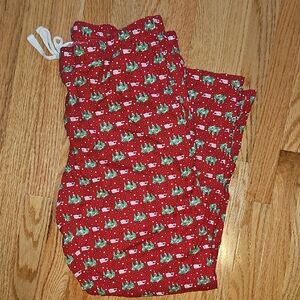 Vineyard Vines Womens Red Pajama Bottoms with Christmas Tree And Whale Print